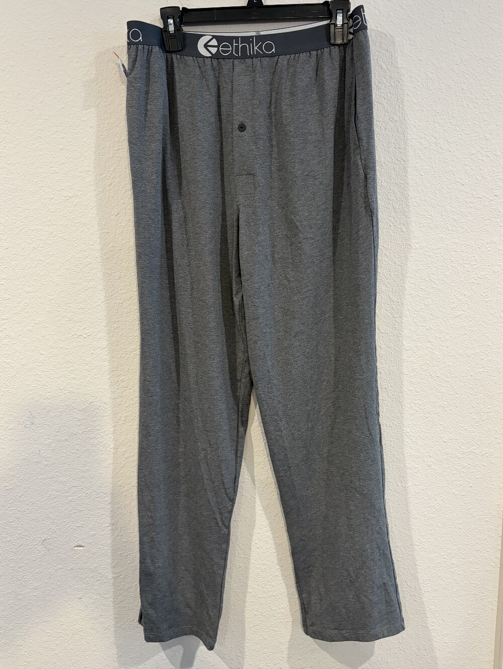 NEW Ethika Mens Cotton Modal Grey Lightweight Lounge Pajama Pants Size Medium